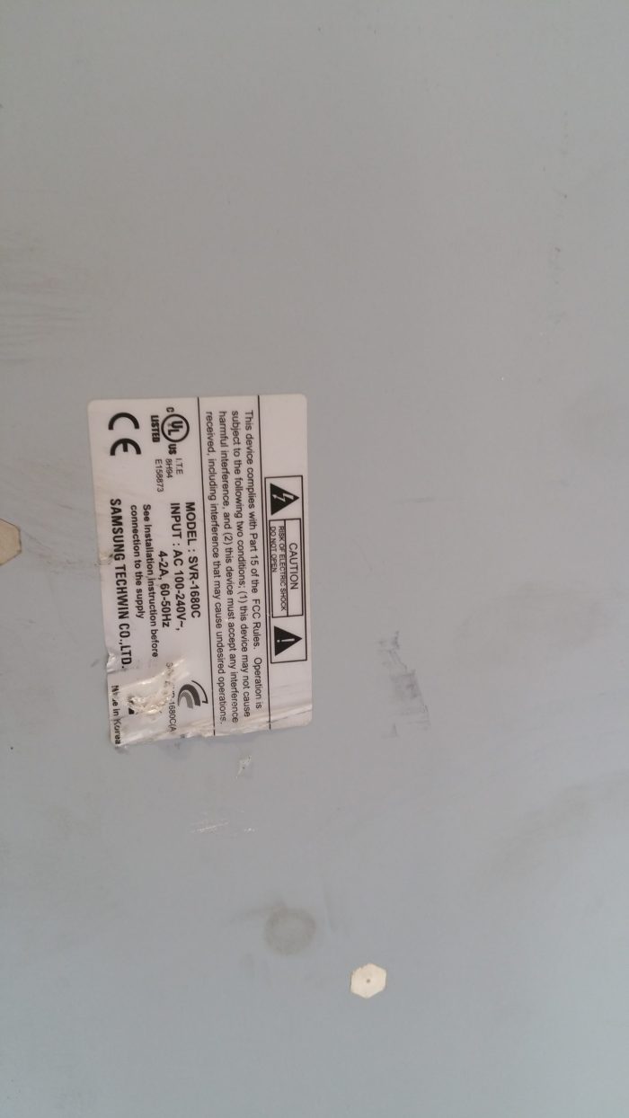 Samsung SVR-1680C 16-Channel CCTV - Image 5