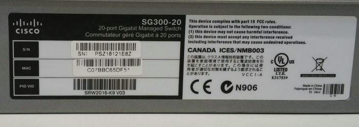 Cisco SG300-20 Small Business 20 PoE - Image 5