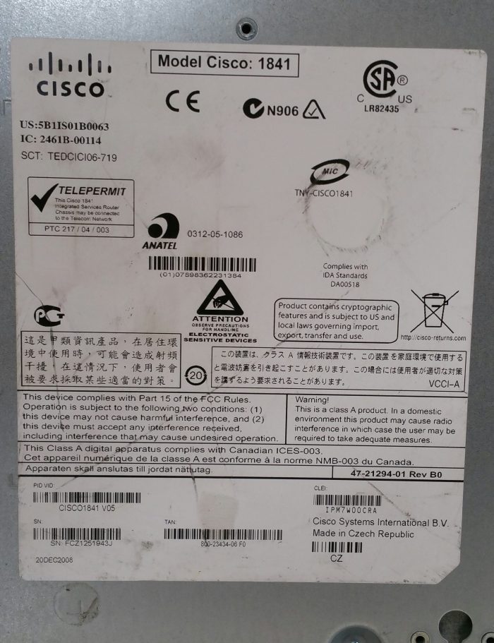 Cisco CISCO1841 1800 Series - Image 6