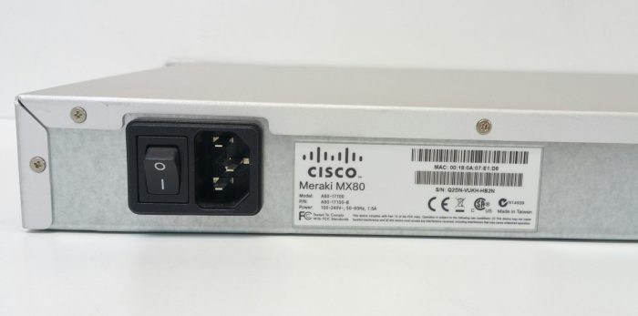Cisco Meraki MX80 A80-17100 - Image 5
