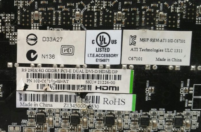 AMD Radeon R9 Series 290X C671 Graphics Card - Image 6