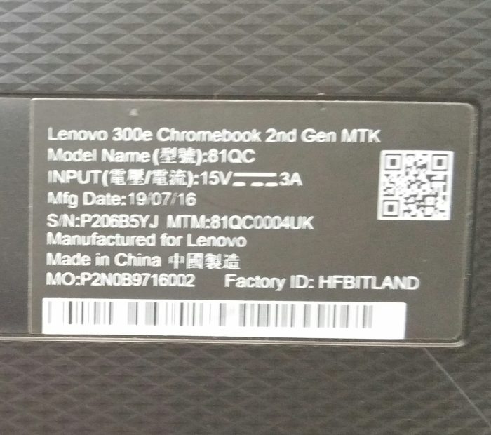 Lenovo 300e Chromebook 2nd Gen MTK 81QC MT8173 4GB RAM 32GB SSD - Image 4