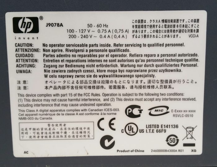 HP J9078A 1400-24G Procurve Switch - Image 3