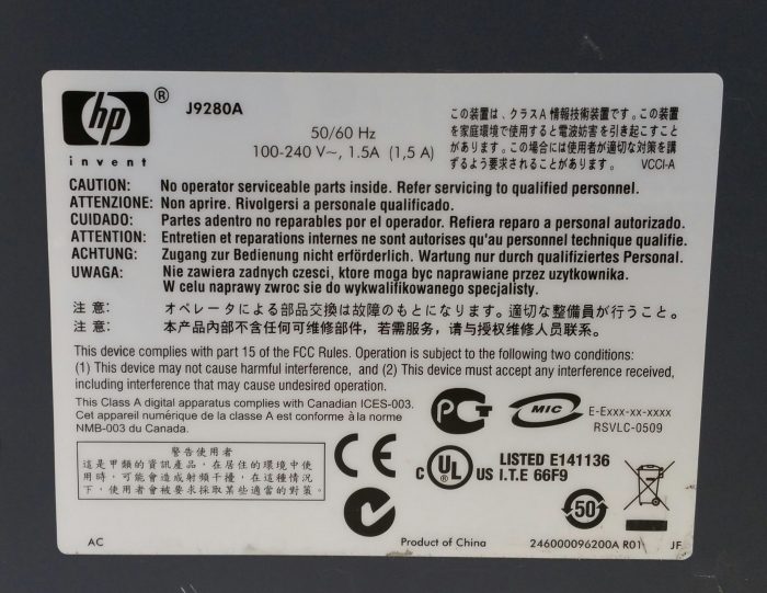 HP J9280A Procurve 2510G-48 + 4 SFP Switch - Image 6