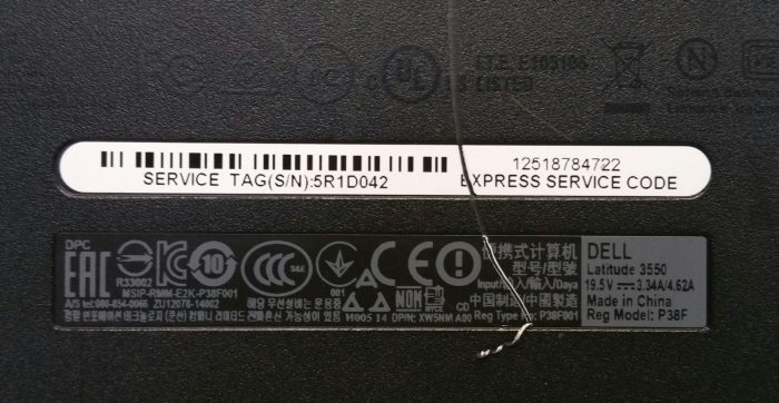Dell Latitude 3550 i3-5005U 8GB RAM 500GB HDD - Image 8