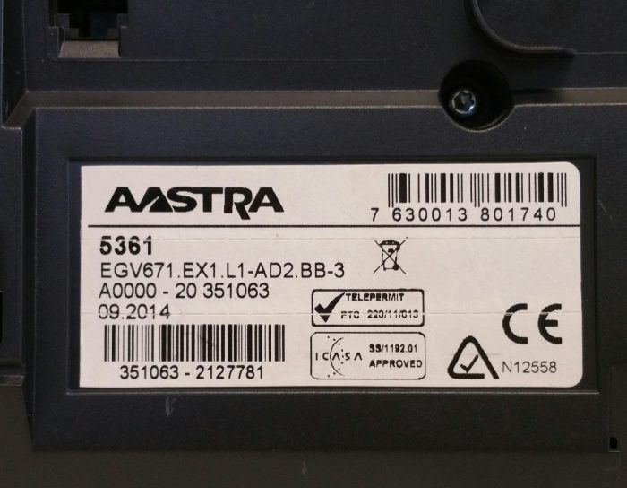 AASTRA 5361 VoIP Desk Phone - Image 4