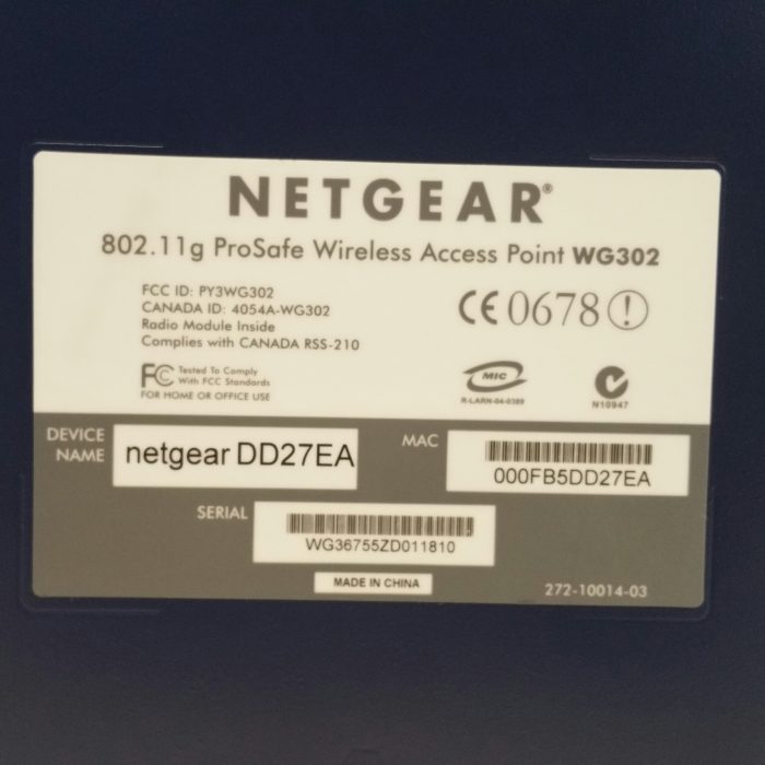 Netgear WG 302 ProSafe 802.11g Wireless Access Point - Image 3