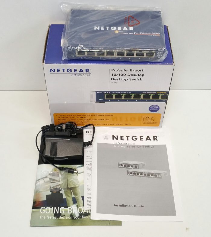 Netgear FS108 ProSafe 8-Port 10/100 Desktop Switch - Image 9