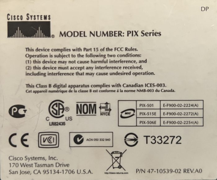 Cisco PIX 501 Firewall - Image 5