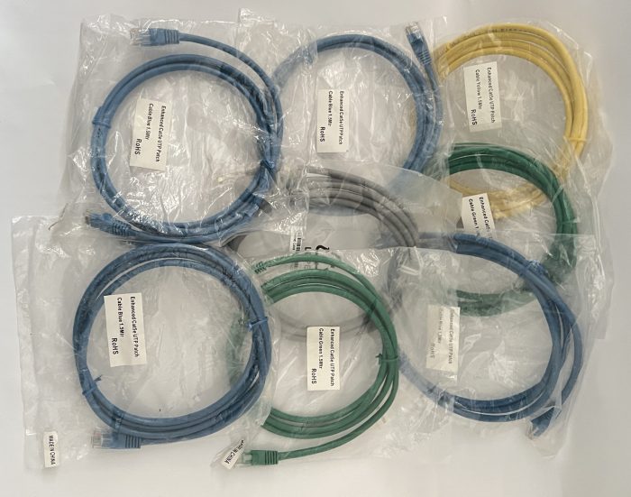 1.5m RJ45 to RJ45 Enhanced CAT 5e UTP Patch Network Cable - x8 Mixed Job Lot - Image 2
