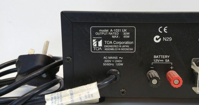 TOA A-1031 PA Amplifier - Image 6