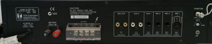 TOA A-1031 PA Amplifier - Image 5