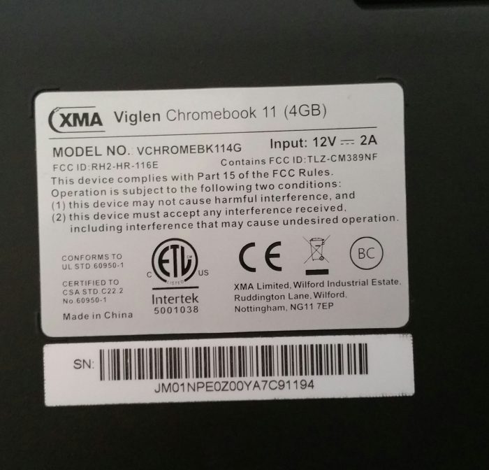 XMA VCHROMEBK114G Viglen Chromebook 11 Rockchip 4GB RAM - Image 3