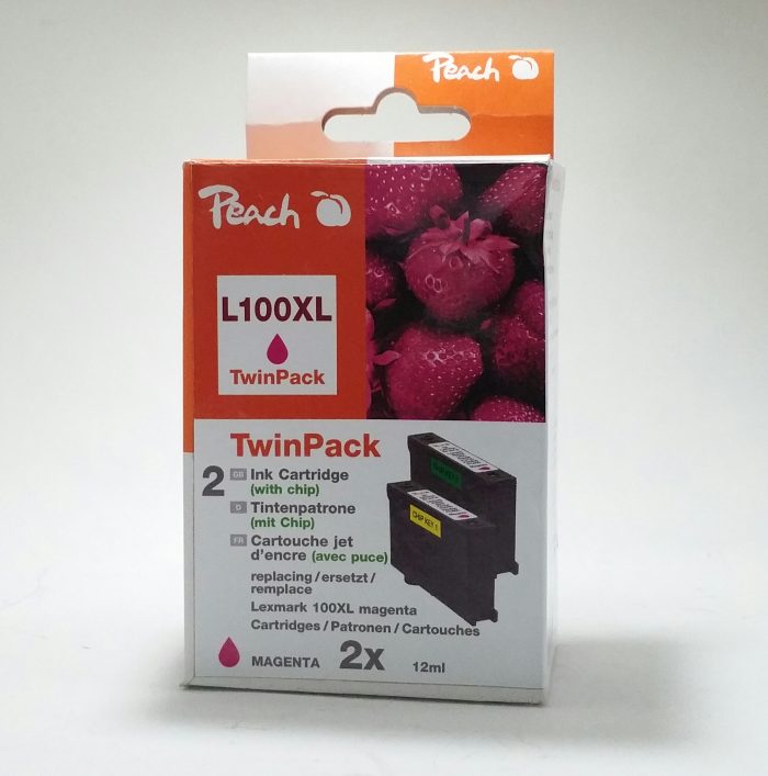 Peach TwinPack Ink Cartridge with chip - Image 2