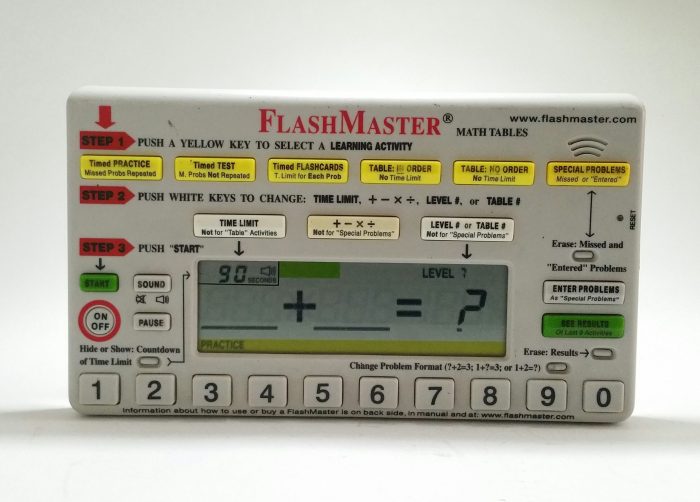 FlashMaster Math Tables Electronic Learning Tool MT1A - Image 2