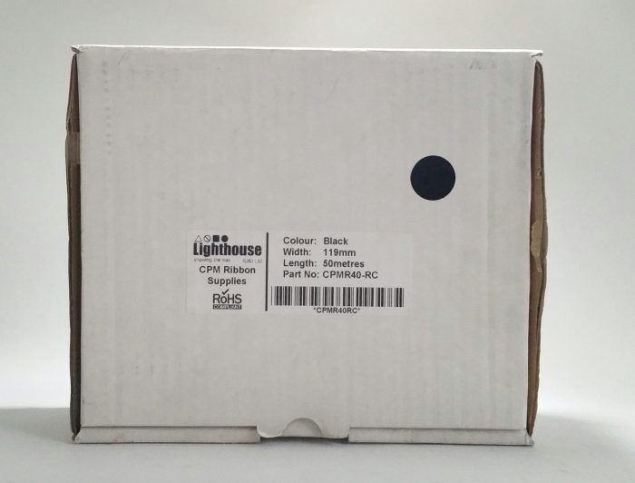 Lighthouse CPM-100 Refillable Cartridge Black Ribbon CPMR40-RC - Image 3