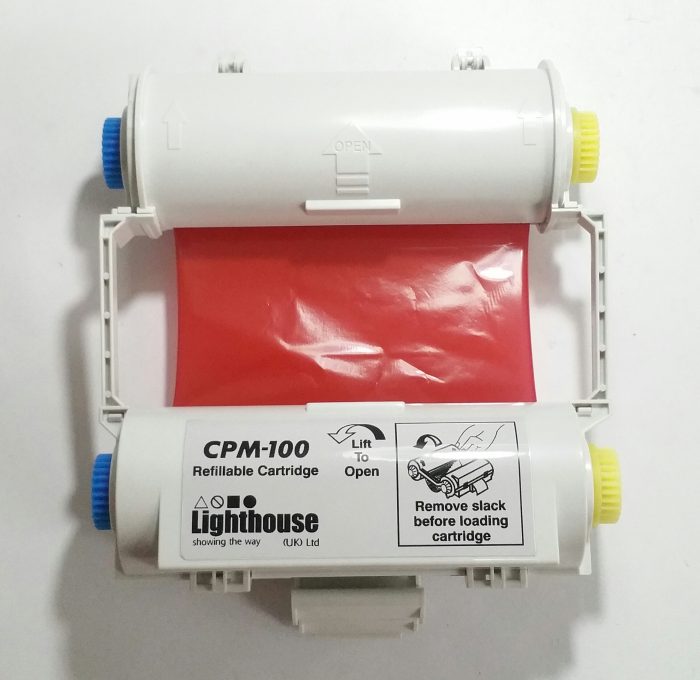 Lighthouse CPM-100 Refillable Cartridge Red Ribbon CPMR42-RC - Image 6