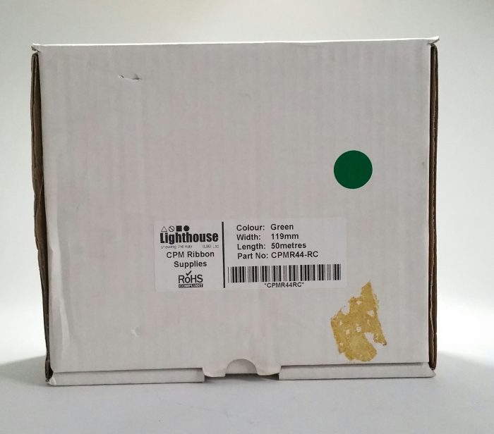 Lighthouse CPM-100 Refillable Cartridge Green Ribbon CPMR44-RC - Image 2