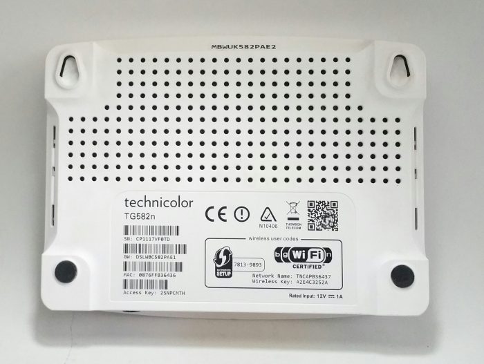 Technicolor TG582n 4-Port Wireless Router without Power Adapter - Image 3