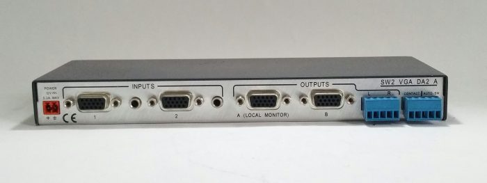 Extron (KVM) SW2 VGA DA2 A Two Input, Dual Output VGA and Audio Distribution - Image 5