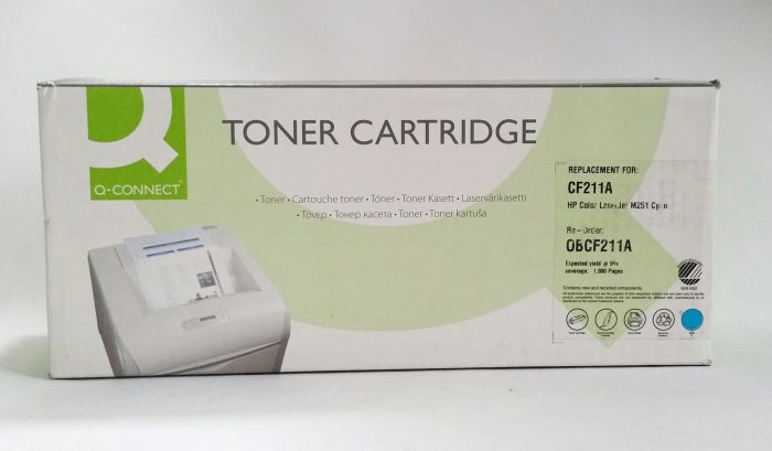 Q-Connect HP LaserJet M251 Cyan Toner Cartridge CF211A Replacement For HP Color LaserJet M251N, M251NW, M276N MFP, M276NW MFP - Image 2