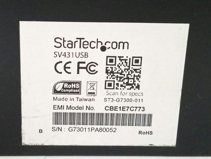 StarTech.com 4 Ports Professional USB KVM Switch SV431USB used - Image 3