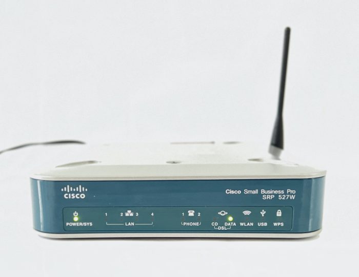 Cisco SRP527W Small Business Pro SRP500 Series Services Ready Platform - ADSL2+ Annex A 4-port Router - Image 3