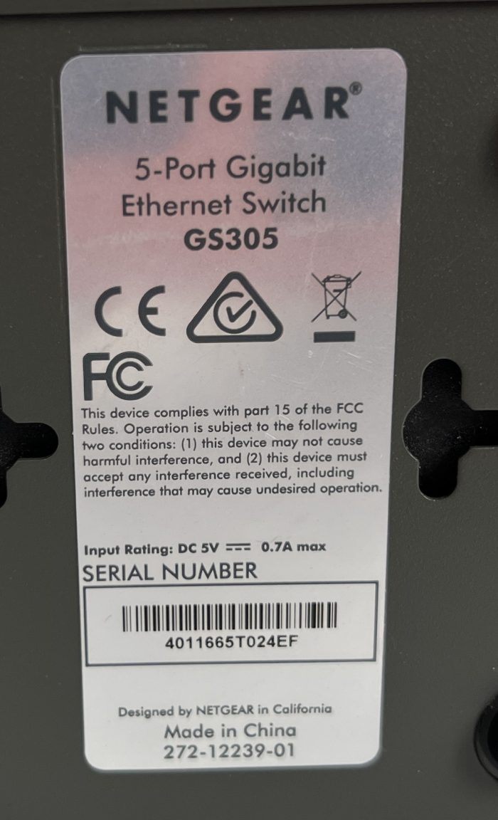 Netgear GS305 5-Port Gigabit Ethernet Switch - Image 6