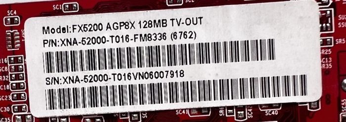 FX5200 A GP8X 128MB TV-OUT Graphics Card - Image 2