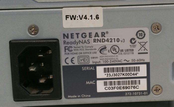 Netgear ReadyNAS NV+ RNDX4210 v3 Network Storage Box without Drives - Image 4