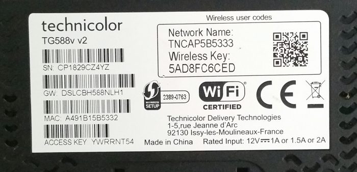 Technicolor TG588 v2 Wireless Router - Image 5