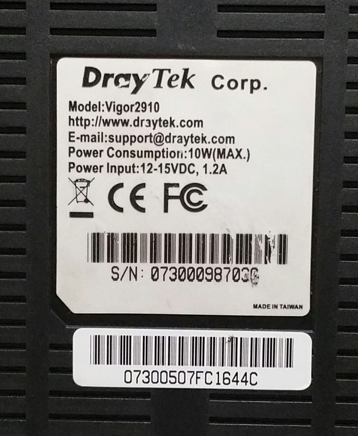 DrayTek Vigor 2910 Dual-WAN 4-Port Security VPN Router Ethernet Firewall with PSU - Image 6