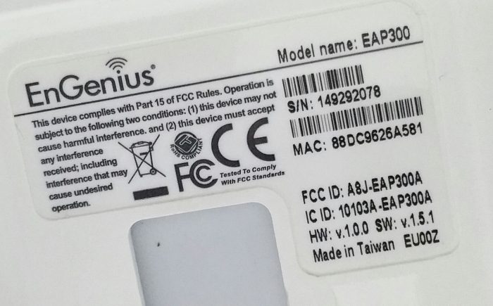EnGenius EAP300 Indoor 802.11b/g/n Wireless Access Point - Image 3