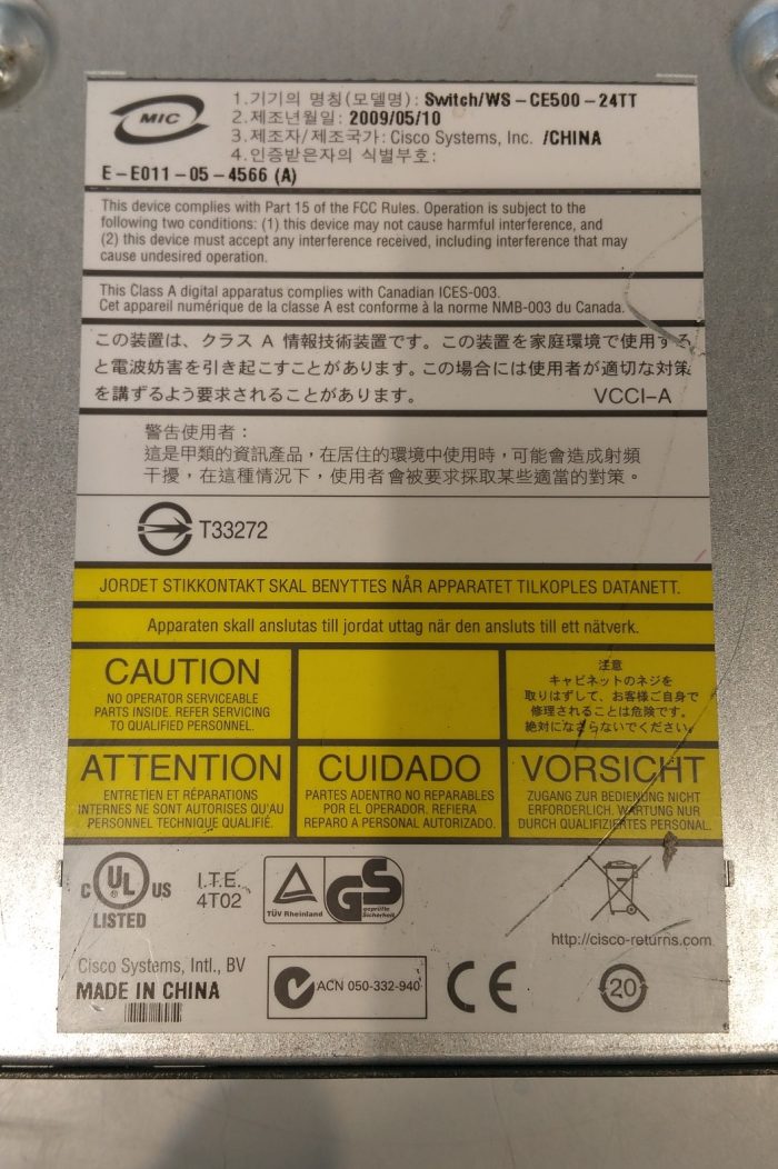 Cisco WS-CE500-24TT Catalyst Express 500 Series - Image 4