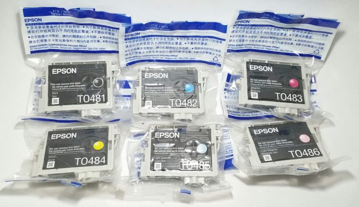 Epson T0481 T0482 T0483 T0484 T0485 T0486 Print Cartridge - Job Lot x6 Black Mixed - Image 2