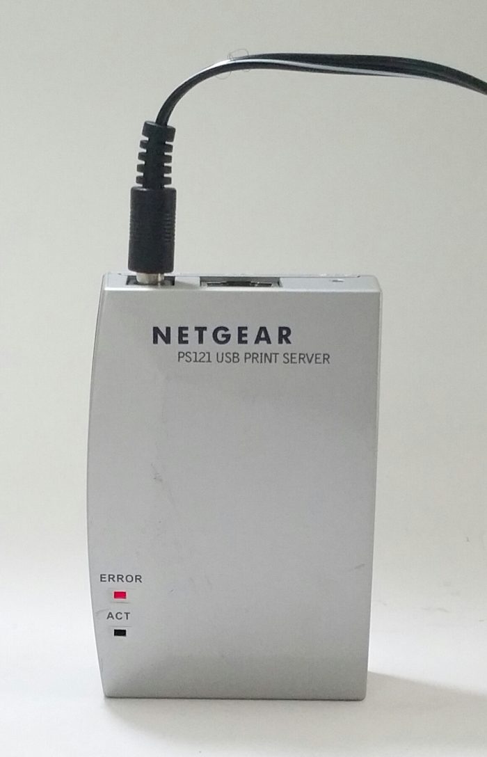 Netgear PS121 v2 Print Server with PSU - Spares/Repairs - Image 2