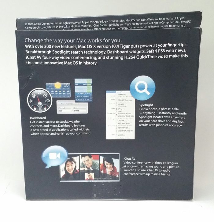 Apple Mac OS X Tiger OS Software Box with Guide (No Discs) - Image 5