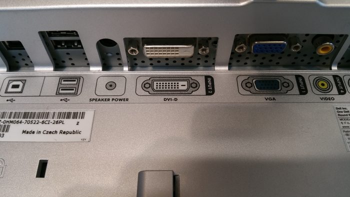 Dell 2007WFPb 20 inch Monitor DVi-D VGA Comp Video S-Video - Image 8