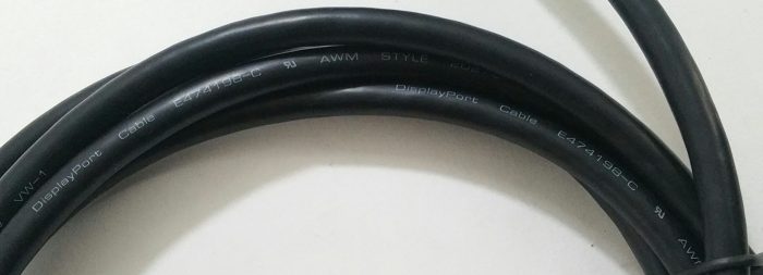 Unbranded Display Port Cable E474198-C AWM Style 20276 30V VW-1 - Image 3