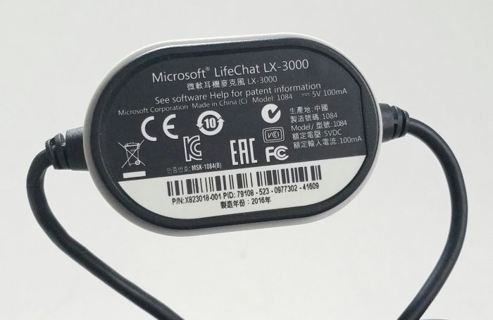 Microsoft LifeChat LX-3000 1084 USB Headset w Microphone - Image 3