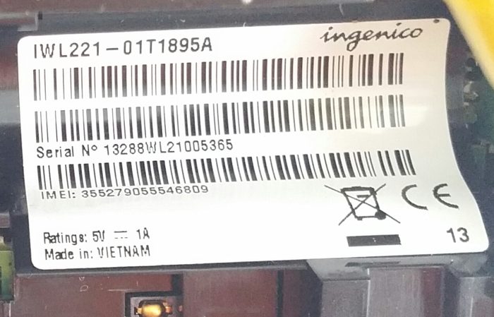 Ingenico iWL220 Mobile Card Reader Terminal Machine - Image 3