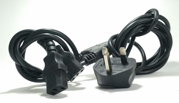 UK Y-Splitter Kettle Lead Dual/Twin Power Extension (C14) Cables - Job Lot x10 - Image 4
