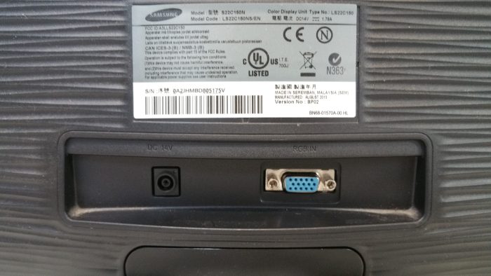 Samsung S22C150 22 inch Monitor VGA - Image 4