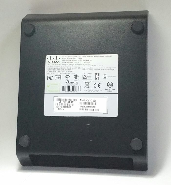 Cisco ATA187 2-Port Phone Adapter without Power Supply - Image 4