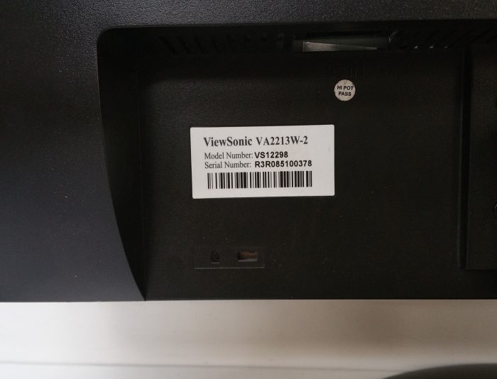 Viewsonic VA2213W-2 22 inch Monitor VGA - Image 6