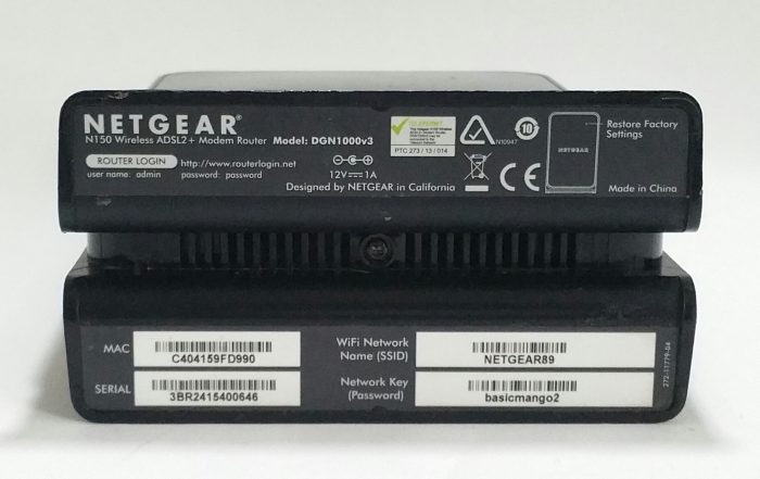 Netgear DGN1000v3 N150 Wireless ADSL2+ Modem Router - Spares/Repairs - Image 3