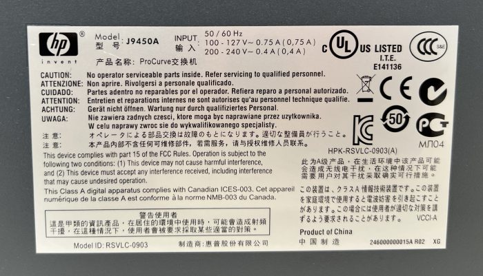 HP J9450A 1810G-24 2 SFP Port Switch - Image 3