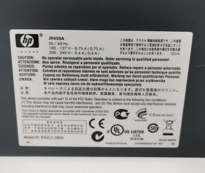 HP ProCurve 1810G-24 Switch J9450A 10/100/1000Base-T Ports (1-24T) Ports Are Auto-MDIX - Image 8
