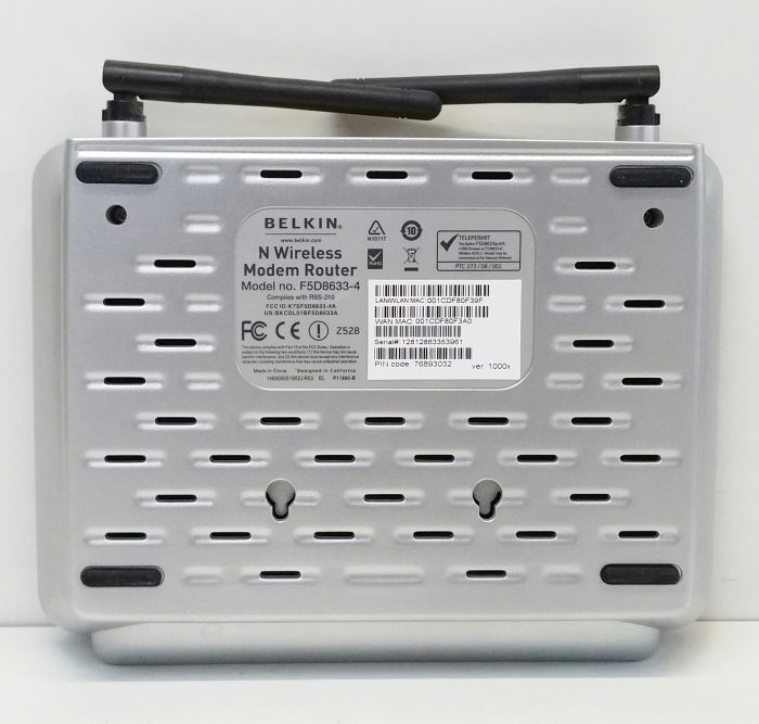Belkin N Wireless Modem Router F5D8633-4 Comes With PSU - Image 5