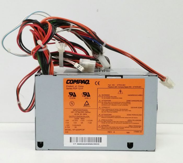 Compaq HP-Q220PC3P Series PDP-121P 220W Max Power Supply - Image 2